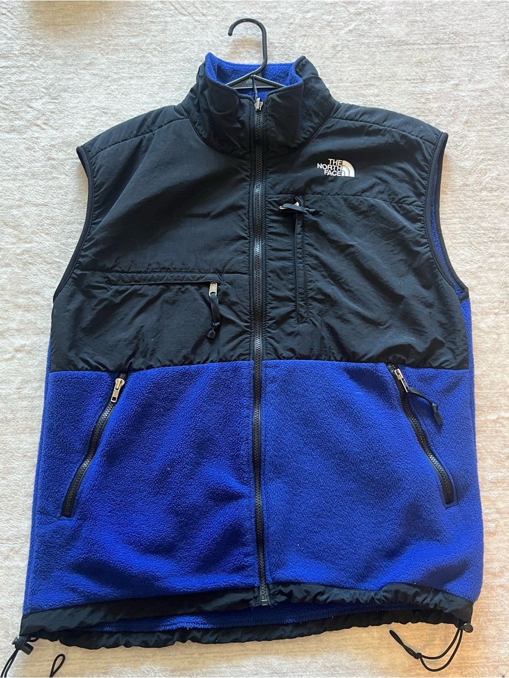The North Face Black and Blue Men’s Fleece Vest